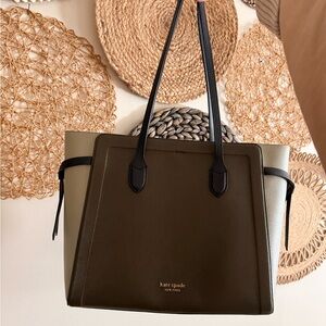 Kate Spade Olive and Black Tote Bag